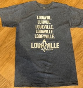 Shirt, Stacked Logo, Navy, L