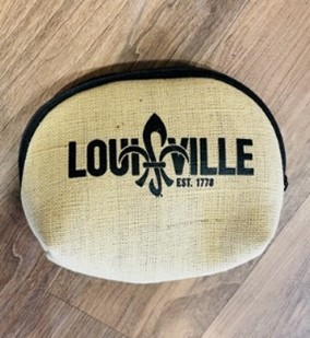 Makeup Bag, LouEst, Burlap